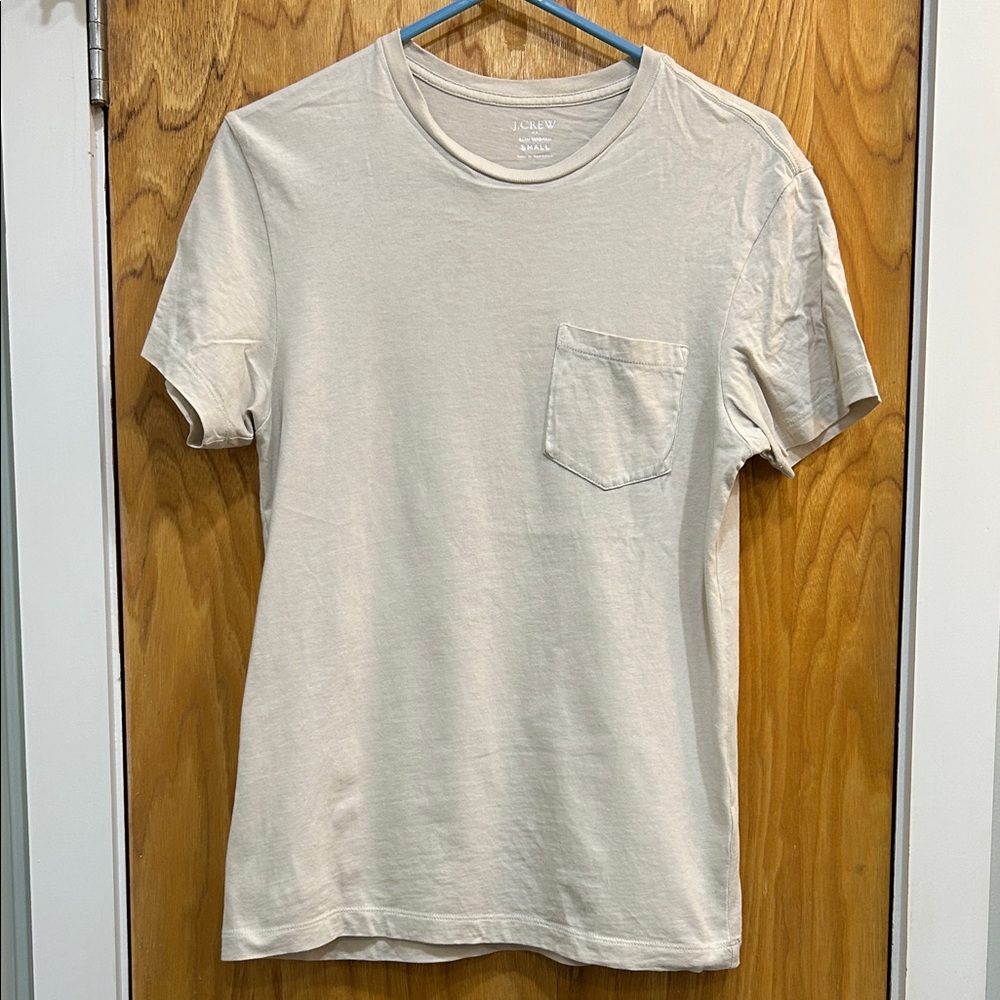 J.Crew Slim Washed Pocket T-Shirt Men’s Small Gray Stone Crewneck Basic Tee